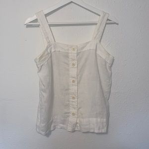 Everlane Linen Button Up Tank